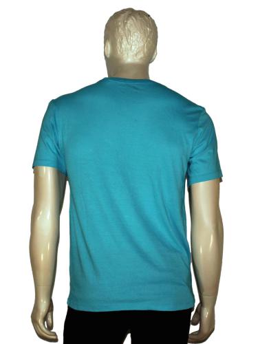 Blue Printed Casual T-Shirt
