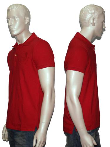 Collared Casual T-Shirt Red