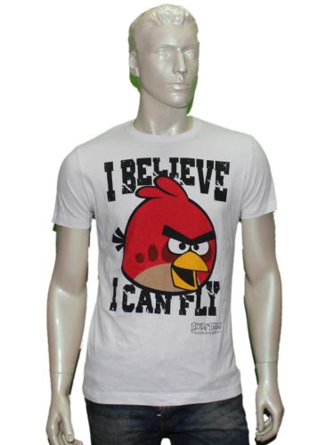 Angry Bird Round Neck Printed Casual T-Shirt