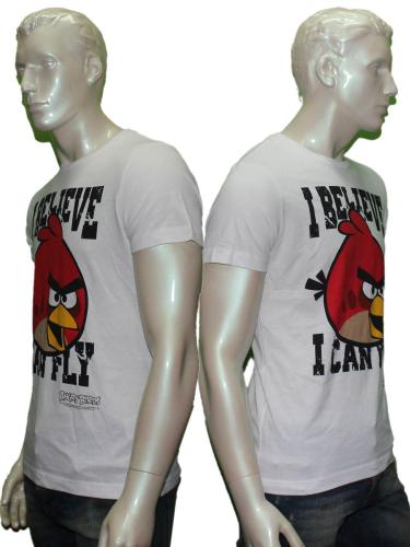 Angry Bird Round Neck Printed Casual T-Shirt