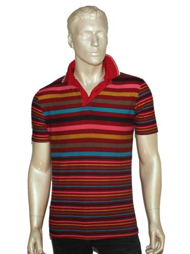 Multicolor Stripped Casual T-Shirt