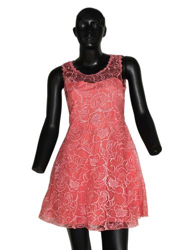 Party Cum Casual Wear Dress - Pink