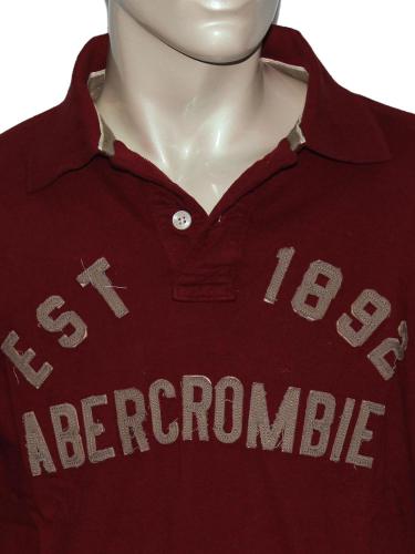 A&F Maroon Collared T-Shirt